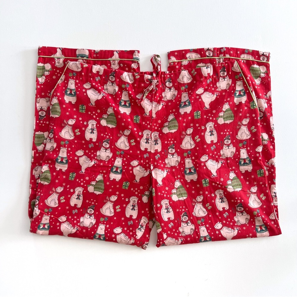 The Mahogany Store Polar Bear Flannel PJ Set New Size 2X - Picture 6 of 14